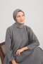 Shiny Scarf Contour Pattern Gray - 4