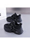 Women's Black Chunky Sneakers - 7