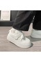 Women's Cream Heart Chunky Velcro Sneakers - 5