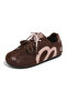 Women's Suede Lace-Up Sneakers - 2