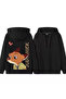 Lover - Friend Couple Combination Judy and Nick Back Printed Special Design Hooded Sweatshirt Set of 2 - 3