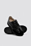 Genuine Leather Black Floter Black Suede Girls' Casual Shoes 316Xka3703 - 3