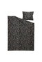 Single Black Duvet Cover Set 150X200 cm Cotton Soft - 4