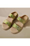 Women's Green Floral Sandals - 3