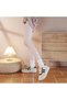 Women's Striped Sports Lace-Up Sneakers - 4