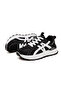 Women's Black Mesh Athletic Sneakers - 4