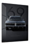1969 Black Classic Muscle Car Metal Wall Art