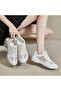 Women's Beige Mesh Sneakers - 7