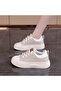 Women's Khaki Chunky Lace-Up Sneakers - 5