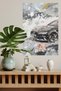 Black Sports Car Abstract Metal Wall Art - 4