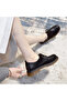 Women's Black Lace-Up Sneakers - 5