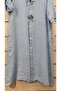 Italian Linen Dress with Large Button Detail - 4