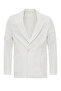 Single Button Double Breasted Striped Men's Blazer Jacket - 2