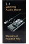 7.1 Gaming Audio Mixer External Sound Card – USB Type-C Plug and Play Player Mixer - 2