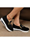Women's Gold Accent Slip-On Sneakers - 2