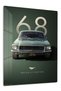 1968 Green Ford Mustang Classic Metal Wall Art