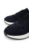 Men's Genuine Leather Navy Blue Nubuck Sneakers & Sports Shoes - 3