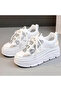 Women's Glitter Platform Sneakers - 2
