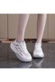 Women's Cutout Mesh Sports Lace-Up Sneakers - 6