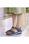 Women's Blue Velcro Sandals - 5