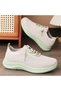 Women's Knit Sports Lace-Up Sneakers - 4
