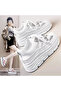 Women's Glitter Platform Sneakers - 7