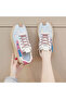 Women's Pink Blue Platform Sneakers - 3