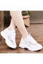 Women's Gray and White Heart Sneakers - 2