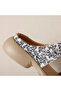 Women's Green Floral Sandals - 6