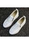 Women's White Rhinestone Slip-On Sneakers - 3