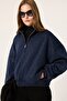 Relax Sweatshirt with Silver Zipper - 2
