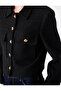 Regular Fit Double-Breasted Collar Long Sleeve Tweed Jacket with Flap Pocket Detail - 5