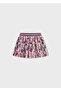 Girl's Printed Pleated Skirt 4903 - 4