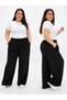 Women's Kupra Fabric Large Size Oversized Wide Leg Pants - 2