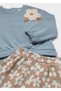 Blue Baby Girl Sweatshirt and Shorts Set 2201 - 3