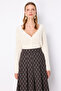 Knitted Patterned Sequined Knitwear Cardigan - 2
