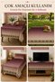 Multi-Purpose Modern Bohemian Velvet Sofa Cover,Sofa Bed Cover Picnic Cover Tablecloth Non-Slip Sponge-Backed - 4