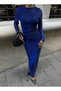 Women's Cobalt blue Batik Patterned Draped Maxi Tulle Dress Yel221617