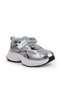 Children's Velcro Casual Shoes Buck3128 Felicity Silver - 6