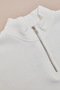3 Thread Half-Zipper High Collar Girls' Sweatshirt - 4