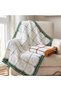 Hand Knitted Baby Blanket 65X65 cm – Motifed Newborn Baby Blanket - 5