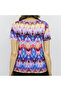 Women's Multicolor Geometric pattern Fitted T-Shirt - 5