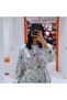 Women's Floral Long sleeve Maxi Dress - 3