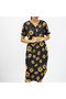 Women's Floral Short sleeve Midi Dress - 5
