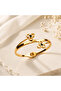 Leaf clover Kids Bangle – 18K Gold Plated Stainless Steel, PVD Coated & Tarnish Resistant(Size-02)
