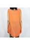 Women's Orange Polka dot Blouse - 3