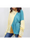 Women's Color block Long Sleeve T-Shirt - 3