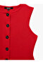 Buttoned, Stitched, Detailed, Pocketed, Boat Neck, Sleeveless, Long Knitwear Vest - 7