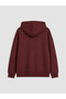 Burgundy Hooded Girls' Soft Touch Zippered Sweatshirt - 3