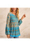 Women's Blue Blouse - 3